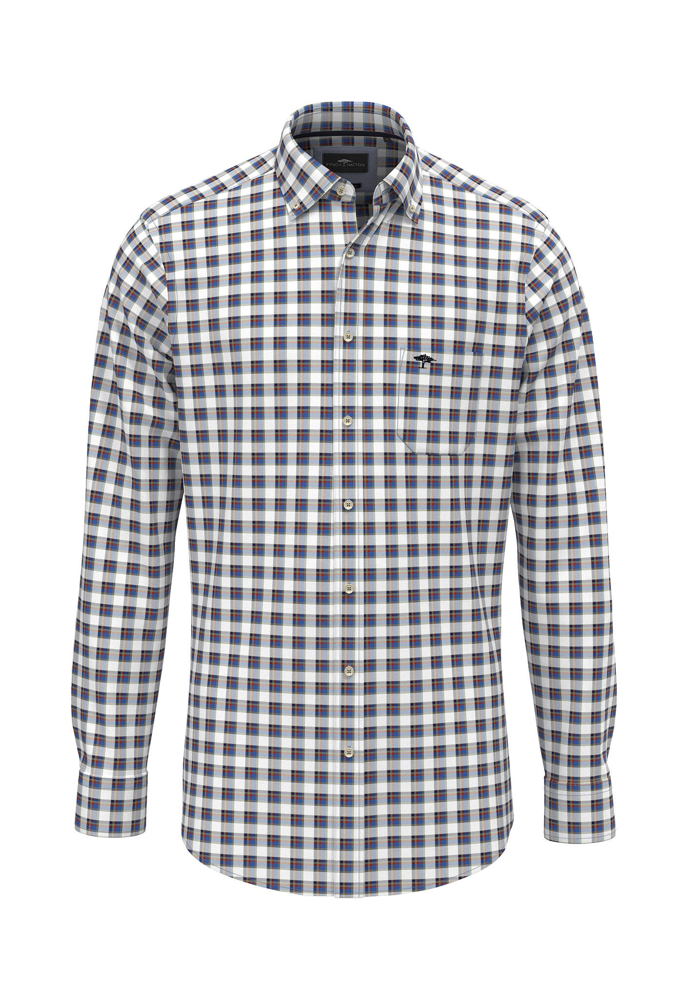 FYNCH-HATTON - Small Check, B.D, 1/1 white - Gr. - XXL von FYNCH-HATTON