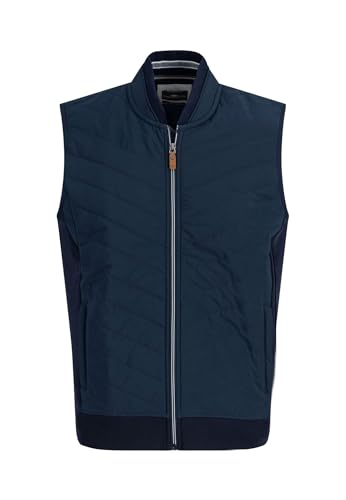 FYNCH-HATTON Steppweste aus Funktionsmix mit Reißverschluss und Stehkragen navy/XXL von FYNCH-HATTON