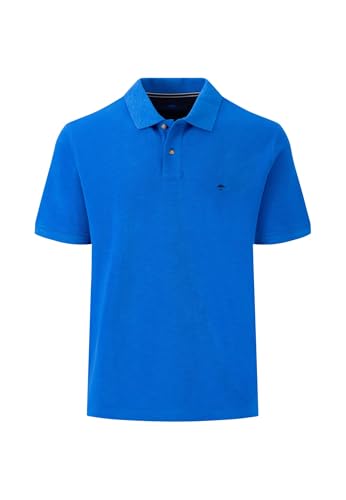 FYNCH-HATTON Strick Poloshirt aus Baumwolle mit Logo Detail Strong Blue/XXL von FYNCH-HATTON