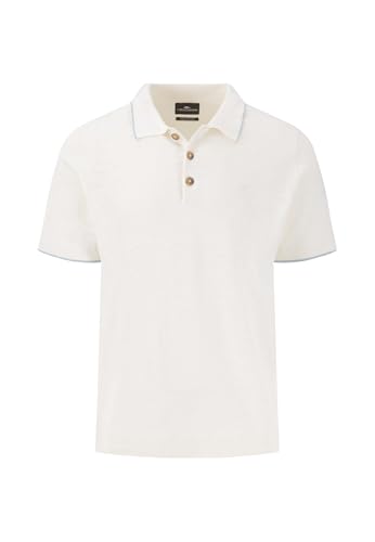 FYNCH-HATTON Strick-Poloshirt aus Leinenmix New Offwhite/XL von FYNCH-HATTON