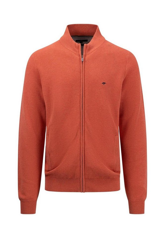 FYNCH-HATTON Strickjacke Cardigan-Zip, Structure von FYNCH-HATTON