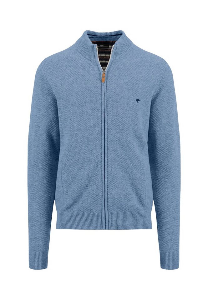 FYNCH-HATTON Strickcape Fynch-Hatton / He.Strickjacke, -weste / Zip Cardigan, Structure von FYNCH-HATTON