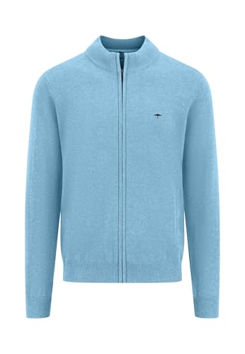 FYNCH-HATTON Strickjacke aus Baumwolle mit Stehkragen Splashy Ocean/XL von FYNCH-HATTON