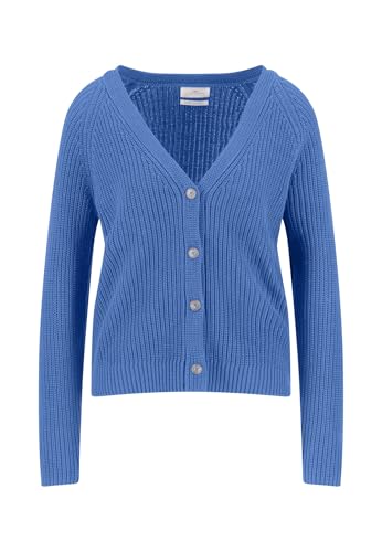 FYNCH-HATTON Strickjacke aus Baumwolle mit V-Ausschnitt und Knopfleiste Azur Blue/L von FYNCH-HATTON
