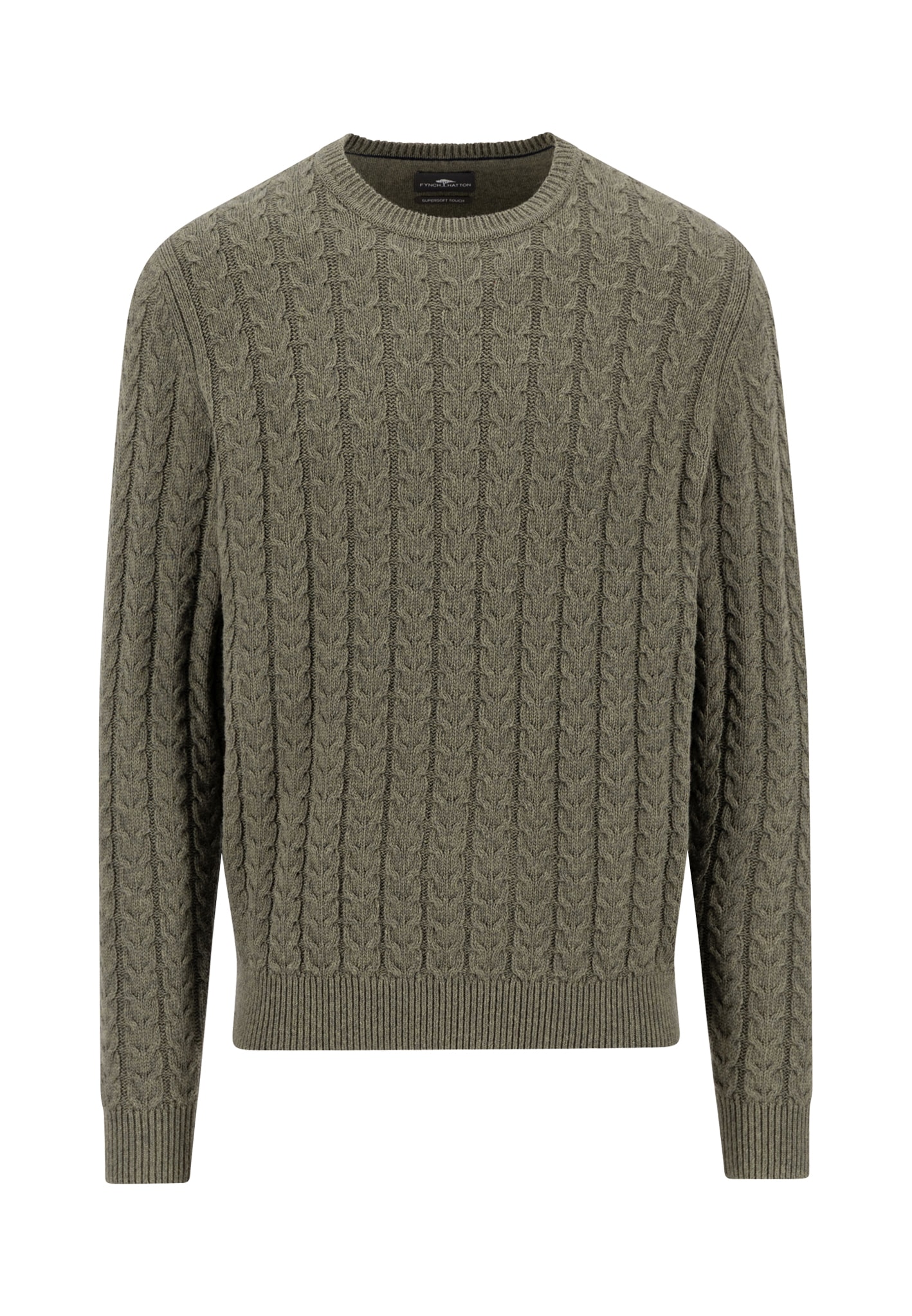 FYNCH-HATTON Strickpullover, mit Zopfmuster und Wolle von FYNCH-HATTON