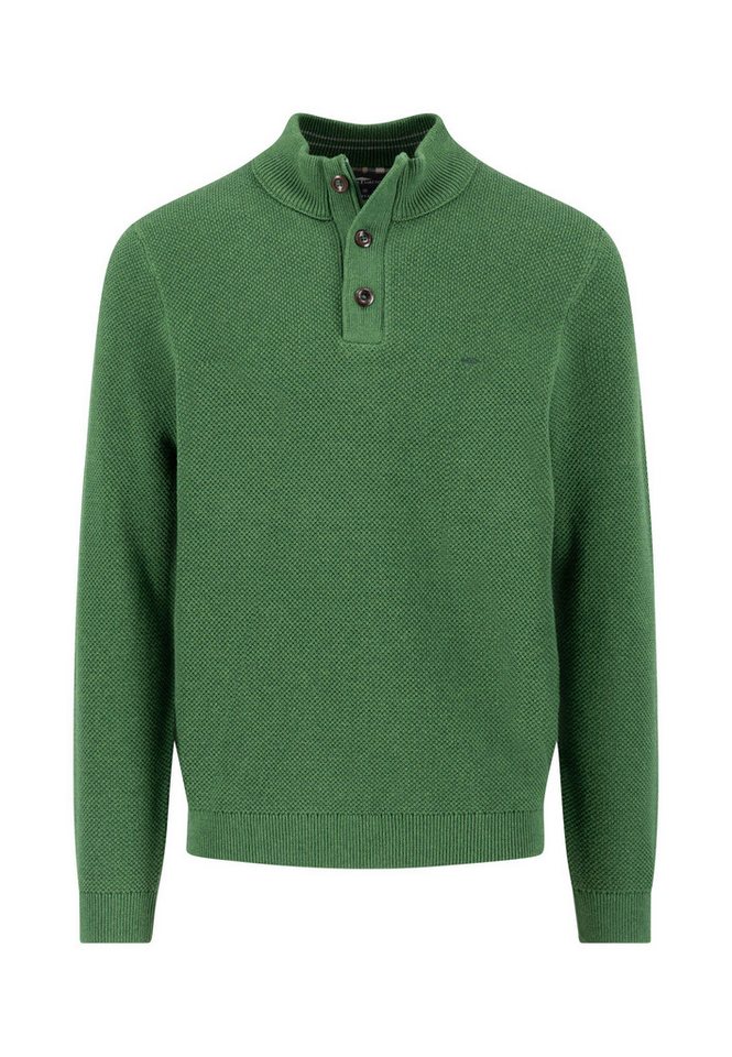 FYNCH-HATTON Strickpullover Buttoned Troyer, Cotton Wool*RWS von FYNCH-HATTON