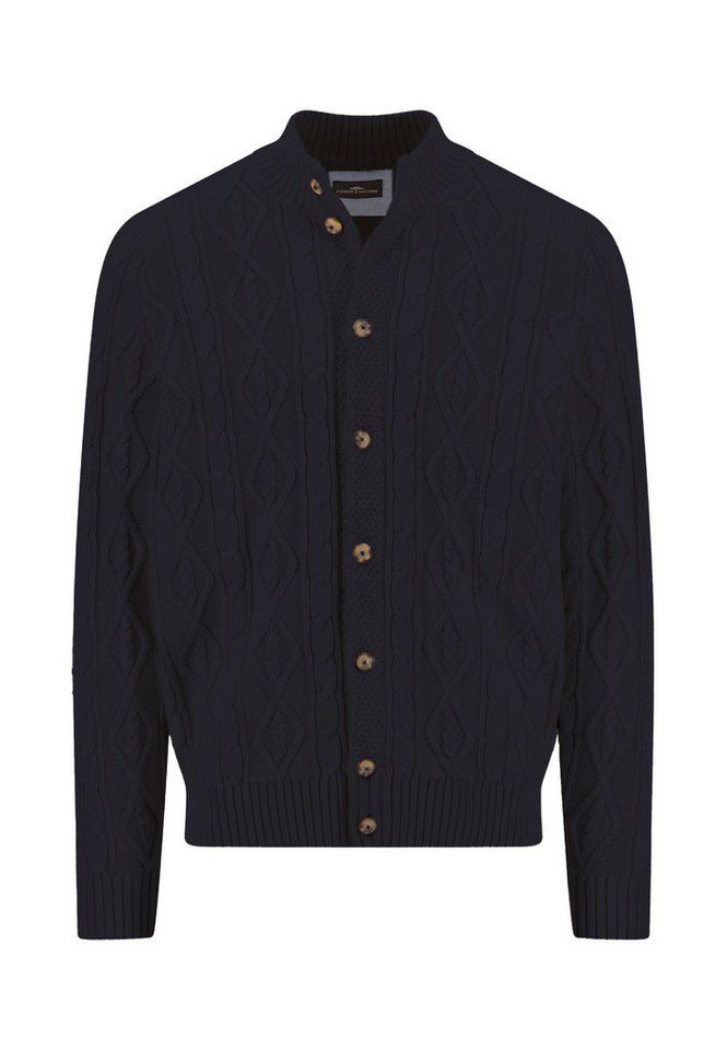 FYNCH-HATTON Strickpullover Cardigan Buttoned, Coastal Cable von FYNCH-HATTON