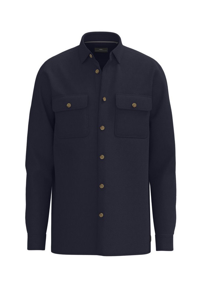 FYNCH-HATTON Strickpullover Corduroy Overshirt navy FYNCH-HATTON Strickpullover Corduroy Overshirt navy von FYNCH-HATTON