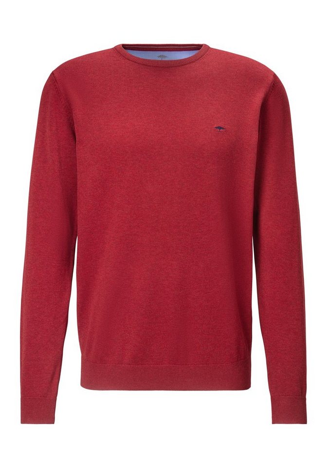 FYNCH-HATTON Strickpullover FYNCH-HATTON Langarmpullover (1-tlg) mit Logostickerei von FYNCH-HATTON