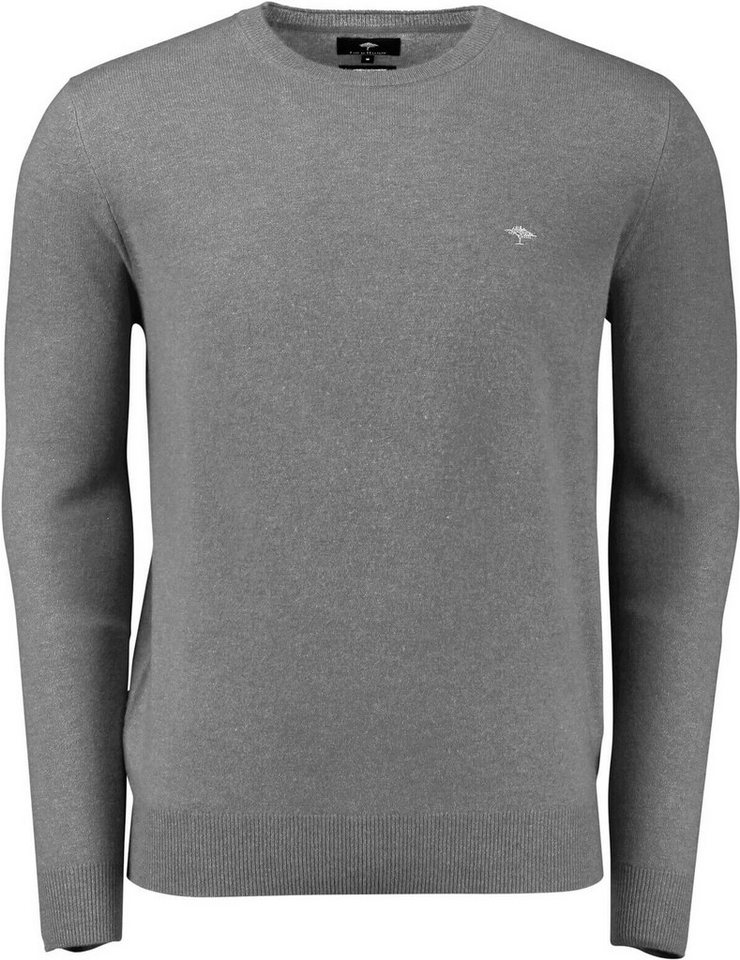 FYNCH-HATTON Strickpullover FYNCH HATTON Rundhals Pullover grau mit Cashmere von FYNCH-HATTON