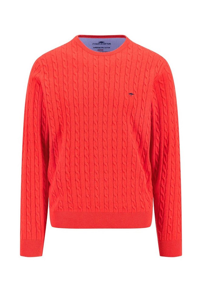 FYNCH-HATTON Wollpullover Fynch-Hatton / He.Pullover / O-Neck, Cable von FYNCH-HATTON