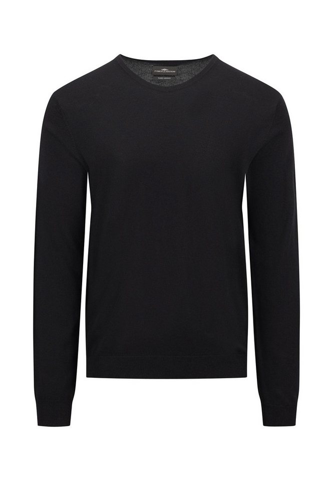 FYNCH-HATTON Strickpullover Fynch-Hatton Strickpullover Rundhalsausschnitt - schwarz M (1-tlg) von FYNCH-HATTON