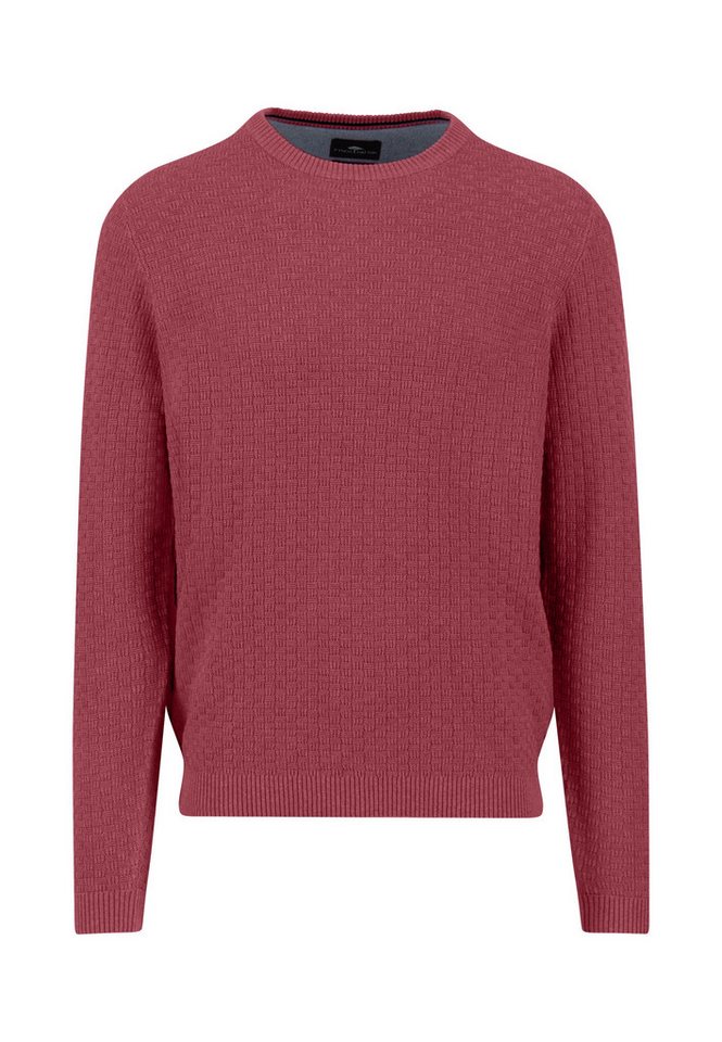 FYNCH-HATTON Strickpullover O-Neck, structure berry von FYNCH-HATTON