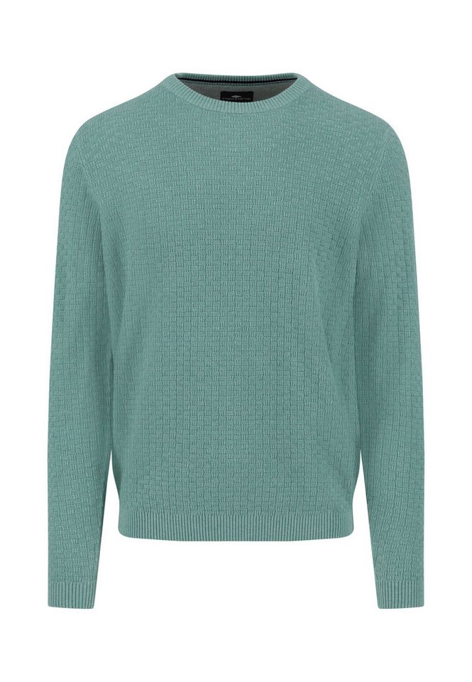 FYNCH-HATTON Strickpullover O-Neck, structure fern von FYNCH-HATTON