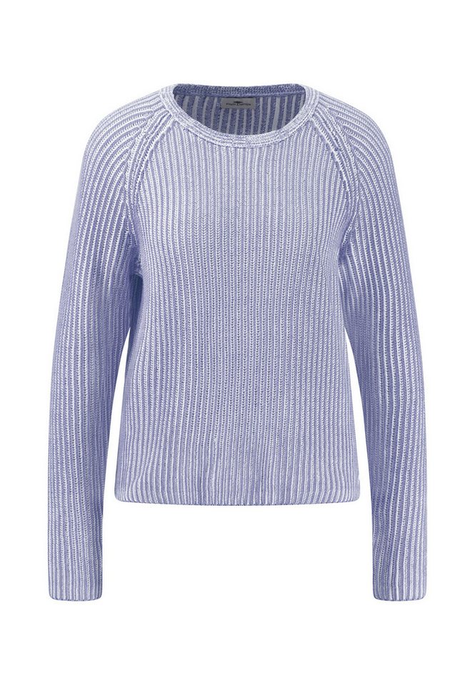 FYNCH-HATTON Strickpullover PULLOVER O-NECK PLATED COTTON von FYNCH-HATTON