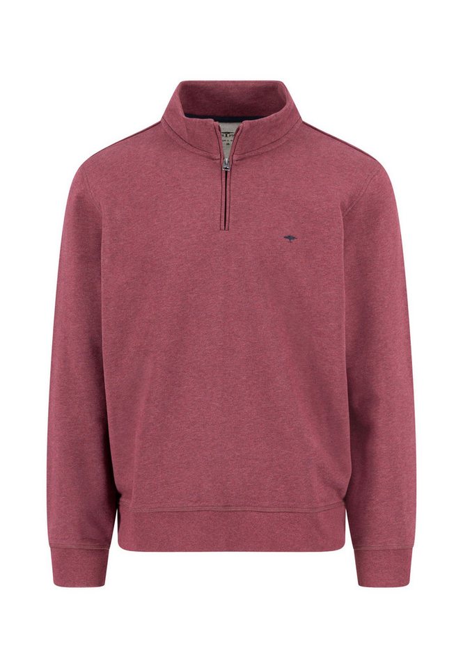 FYNCH-HATTON Strickpullover Sweat Troyer-Zip Deep Merlot von FYNCH-HATTON
