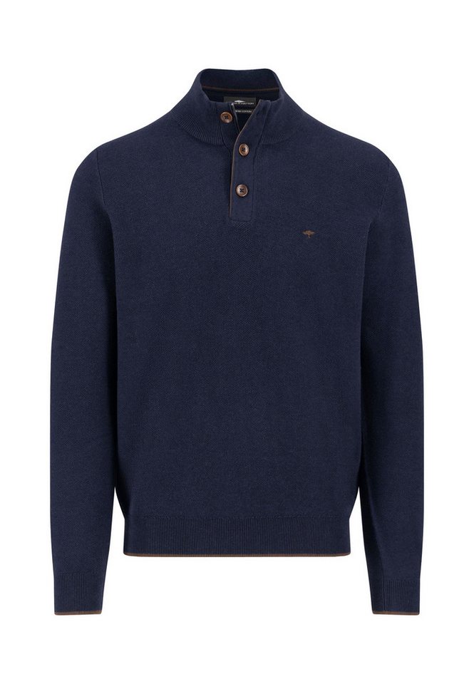 FYNCH-HATTON Strickpullover Troyer Button, Structure von FYNCH-HATTON