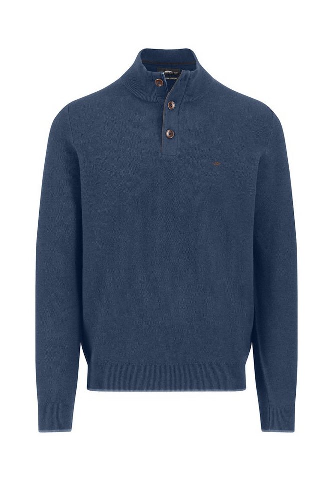FYNCH-HATTON Strickpullover Troyer Button, Structure von FYNCH-HATTON