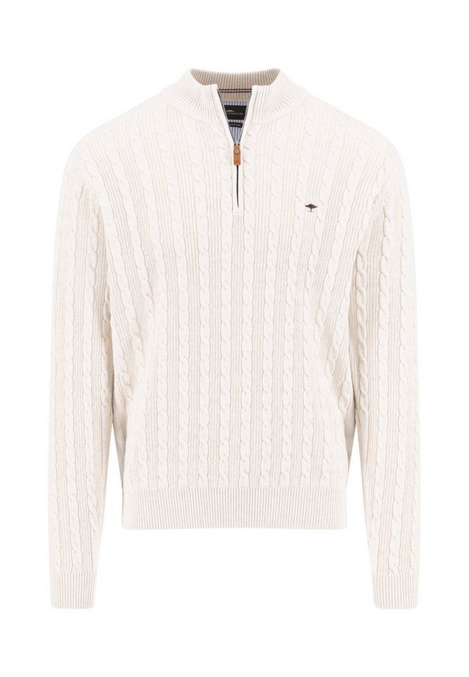FYNCH-HATTON Strickpullover Zip Troyer, Cable von FYNCH-HATTON