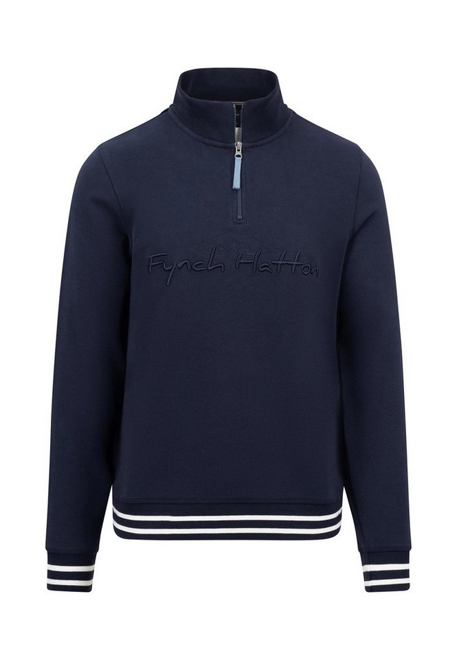 FYNCH-HATTON Strickpullover Zip Troyer, chunky navy FYNCH-HATTON Strickpullover Zip Troyer, chunky navy von FYNCH-HATTON