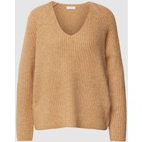 Fynch-Hatton Strickpullover in Ripp-Optik in Camel, Größe XL von FYNCH-HATTON