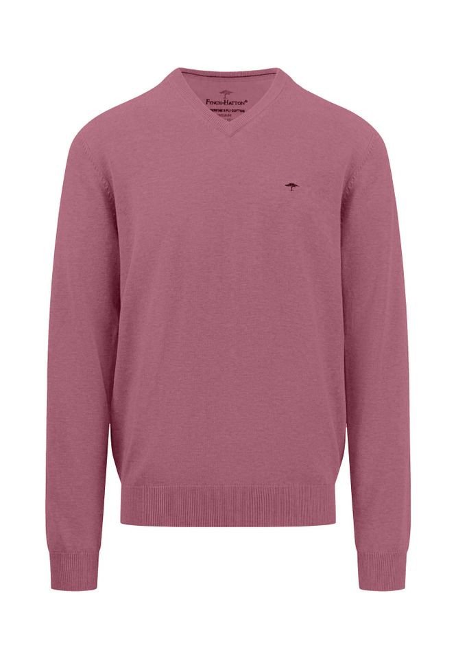 FYNCH-HATTON Strickpullover - Legerer Strickpullover mit V-Ausschnitt, Einfarbig, Basic FYNCH-HATTON Strickpullover - Legerer Strickpullover mit V-Ausschnitt, Einfarbig, Basic von FYNCH-HATTON