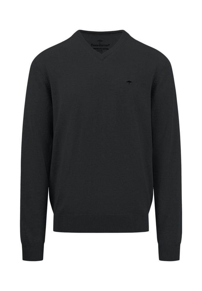 FYNCH-HATTON Strickpullover - Legerer Strickpullover mit V-Ausschnitt, Einfarbig, Basic FYNCH-HATTON Strickpullover - Legerer Strickpullover mit V-Ausschnitt, Einfarbig, Basic von FYNCH-HATTON