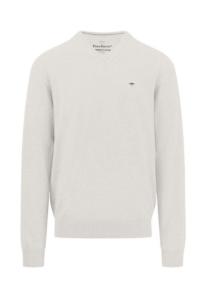 FYNCH-HATTON Strickpullover - Legerer Strickpullover mit V-Ausschnitt, Einfarbig, Basic FYNCH-HATTON Strickpullover - Legerer Strickpullover mit V-Ausschnitt, Einfarbig, Basic von FYNCH-HATTON
