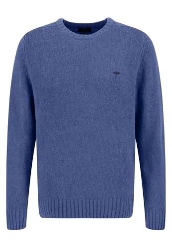FYNCH-HATTON Strickpullover mit Rundhalsausschnitt in Unifarben Wave / 3XL von FYNCH-HATTON
