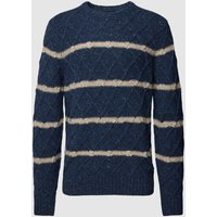 Fynch-Hatton Strickpullover mit Streifenmuster in Marine, Größe XXL von FYNCH-HATTON