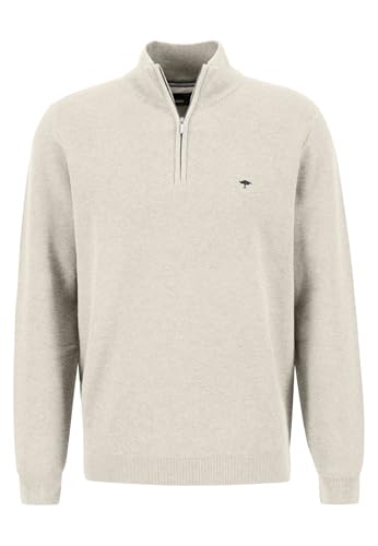 FYNCH-HATTON Strickpullover mit Troyer-Kragen Offwhite/XL von FYNCH-HATTON