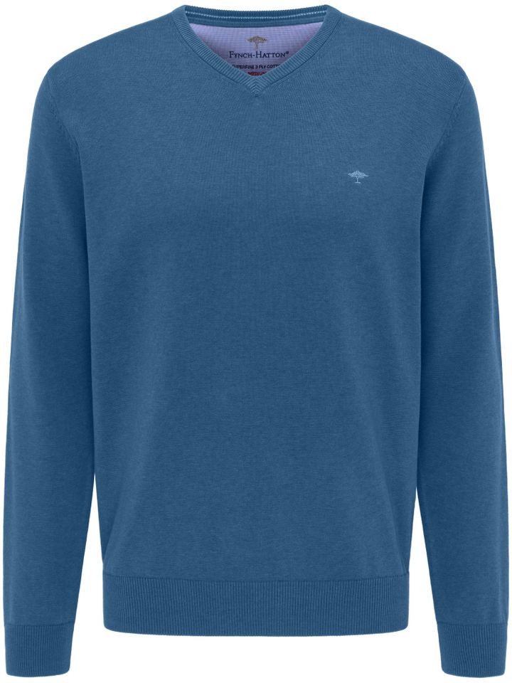 FYNCH-HATTON Strickpullover - Pullover - hochwertiger Basic Strickpullover - unifarben von FYNCH-HATTON
