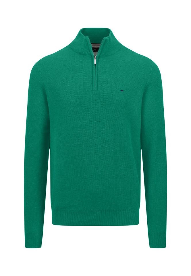 FYNCH-HATTON Troyer - Troyer-Zip, Structure - Strickpullover von FYNCH-HATTON