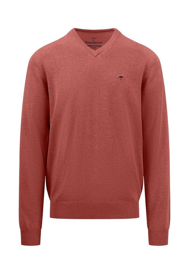 FYNCH-HATTON Strickpullover mit Logo auf der Brust von FYNCH-HATTON