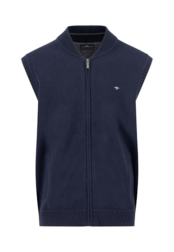 FYNCH-HATTON Strickweste aus Baumwolle mit Reißverschluss und Stehkragen navy/L von FYNCH-HATTON