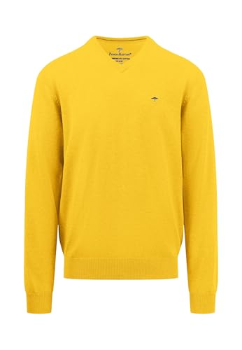 FYNCH-HATTON Superfine Cotton | V-Neck Feinstrickpullover Pineapple/M von FYNCH-HATTON