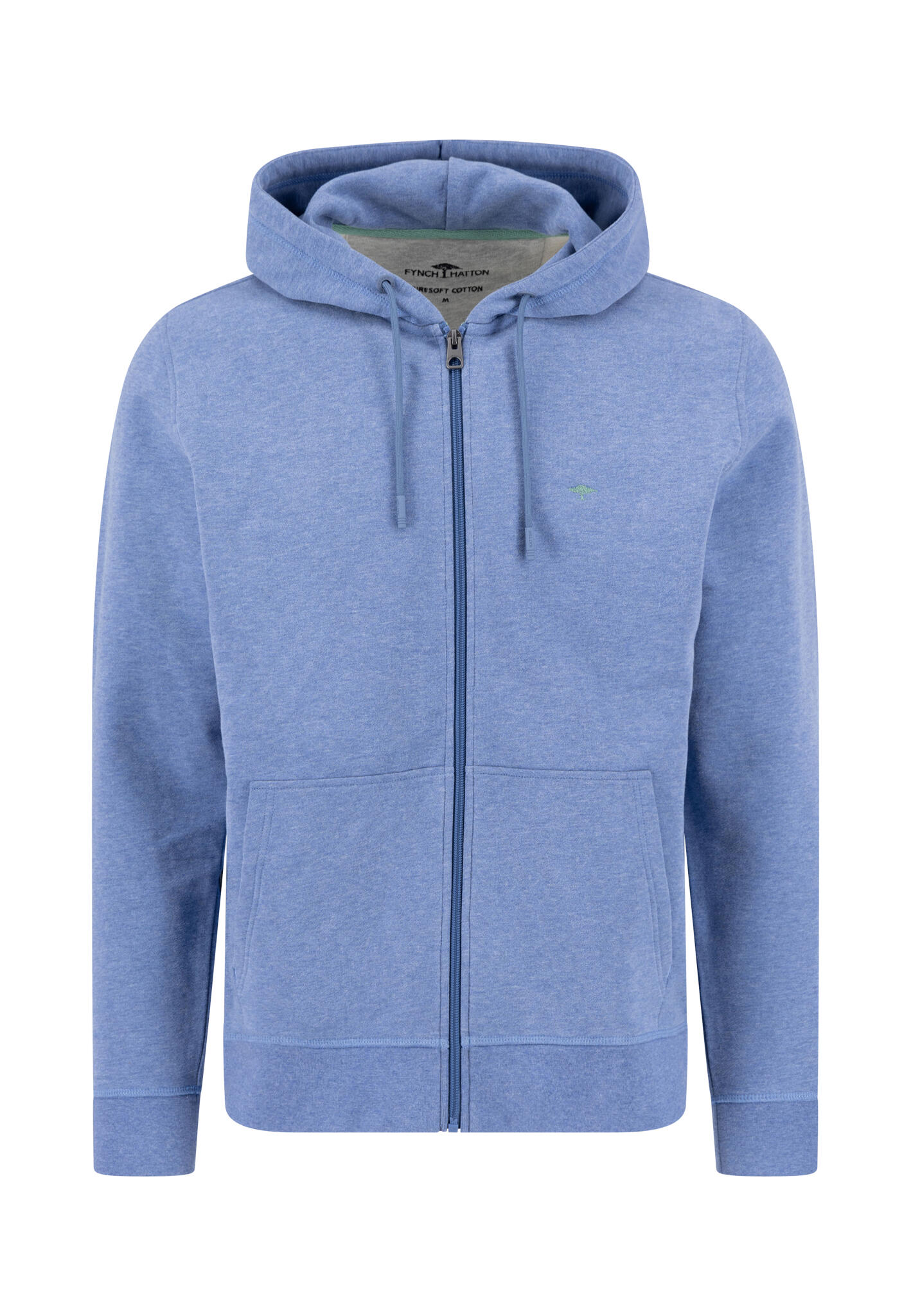 FYNCH-HATTON - Sweat, Hooded Cardigan crystal blue - Gr. - XXL von FYNCH-HATTON