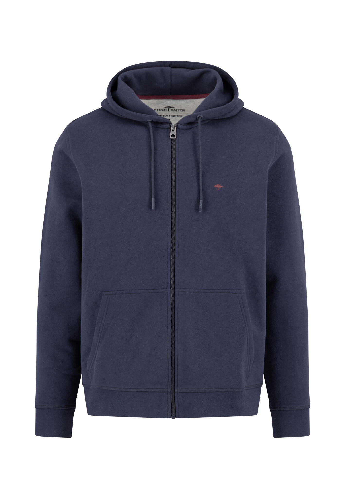 FYNCH-HATTON - Sweat, Hooded Cardigan navy - Gr. - M von FYNCH-HATTON