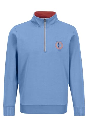 FYNCH-HATTON Sweatshirt mit Troyer-Kragen Light Sky/XL von FYNCH-HATTON