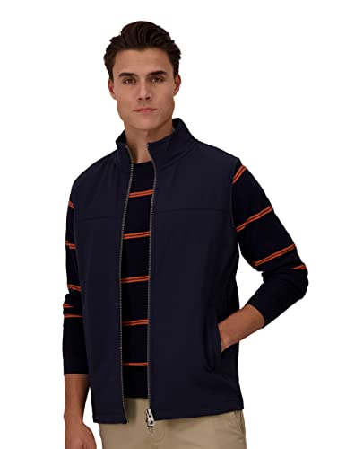 FYNCH-HATTON Sweat Weste 13024001 - Hybrid-Weste mit Stehkragen navy XL von FYNCH-HATTON