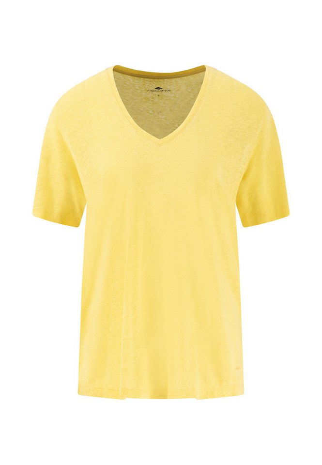 FYNCH-HATTON Sweatjacke V-SHIRT V-NECK LINEN von FYNCH-HATTON