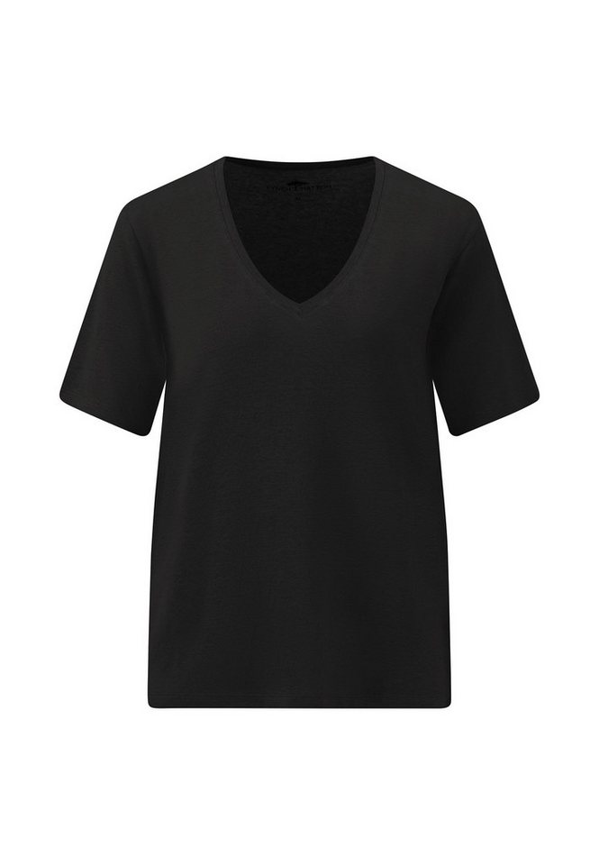 FYNCH-HATTON Sweatjacke V-SHIRT V-NECK LINEN von FYNCH-HATTON