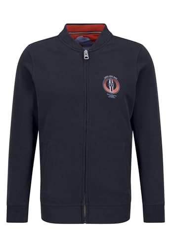 FYNCH-HATTON Sweatshirt-Jacke mit College-Kragen Navy/L von FYNCH-HATTON