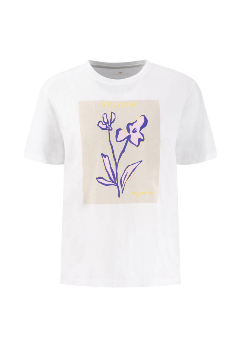 FYNCH-HATTON - T-SHIRT CHESTPRINT white - Gr. - L von FYNCH-HATTON