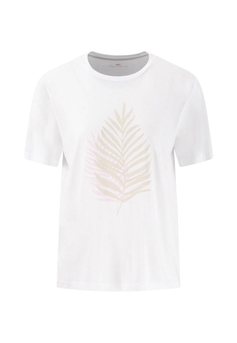 FYNCH-HATTON - T-SHIRT PLACED PRINT white - Gr. - XXL von FYNCH-HATTON