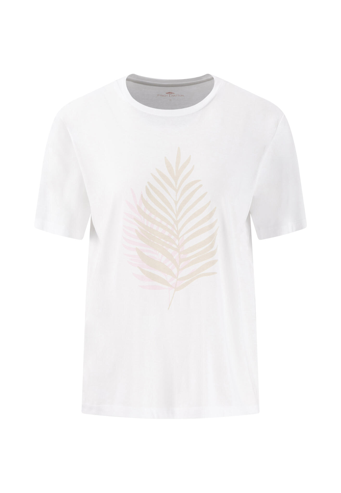 FYNCH-HATTON - T-SHIRT PLACED PRINT white - Gr. - XXL von FYNCH-HATTON