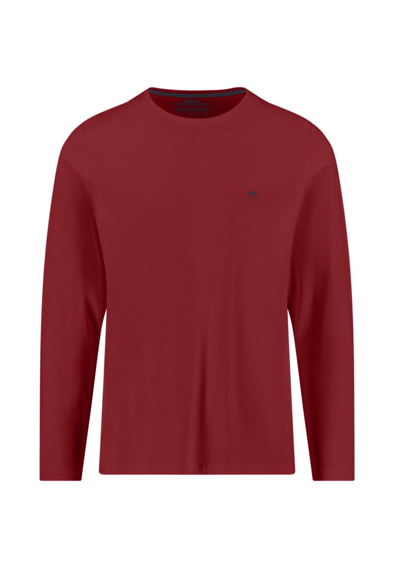 FYNCH-HATTON - T-Shirt, Basic, Longsleeve garnet red - Gr. - XL von FYNCH-HATTON
