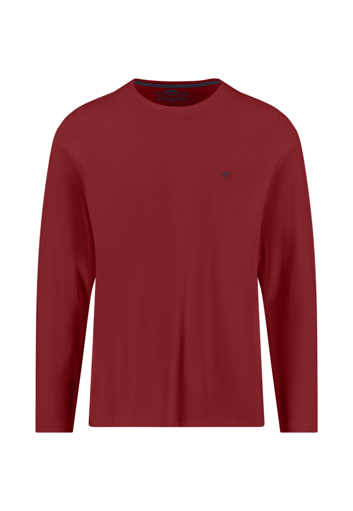 FYNCH-HATTON - T-Shirt, Basic, Longsleeve garnet red - Gr. - XXL von FYNCH-HATTON