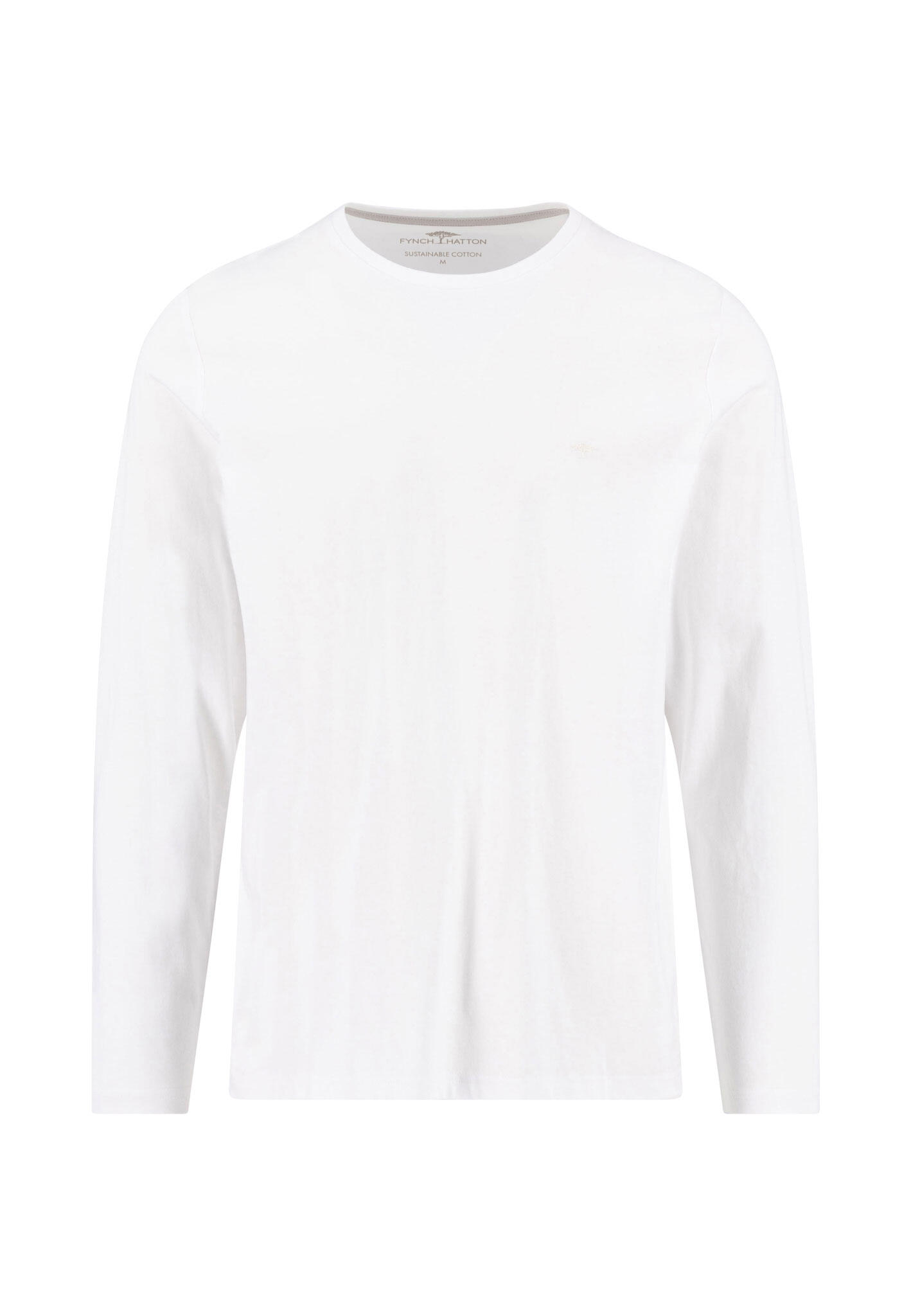 FYNCH-HATTON - T-Shirt, Basic, Longsleeve white - Gr. - XXL von FYNCH-HATTON