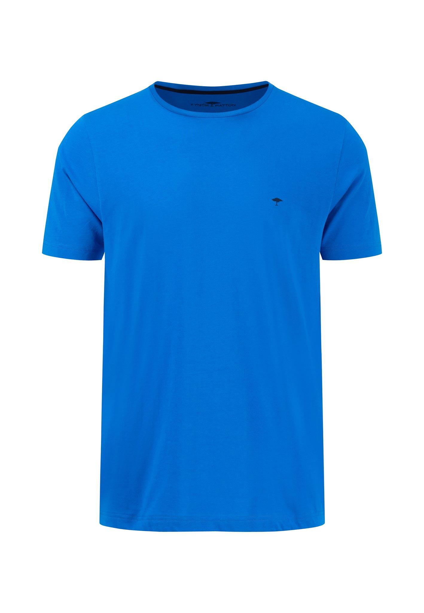 FYNCH-HATTON - T-Shirt, Basic vibrant blue - Gr. - L von FYNCH-HATTON